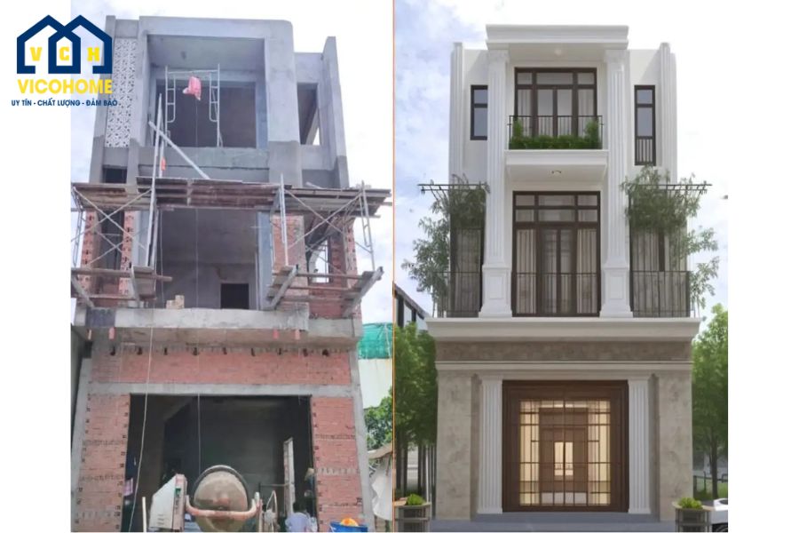cải tạo nhà phố tân cổ điển
