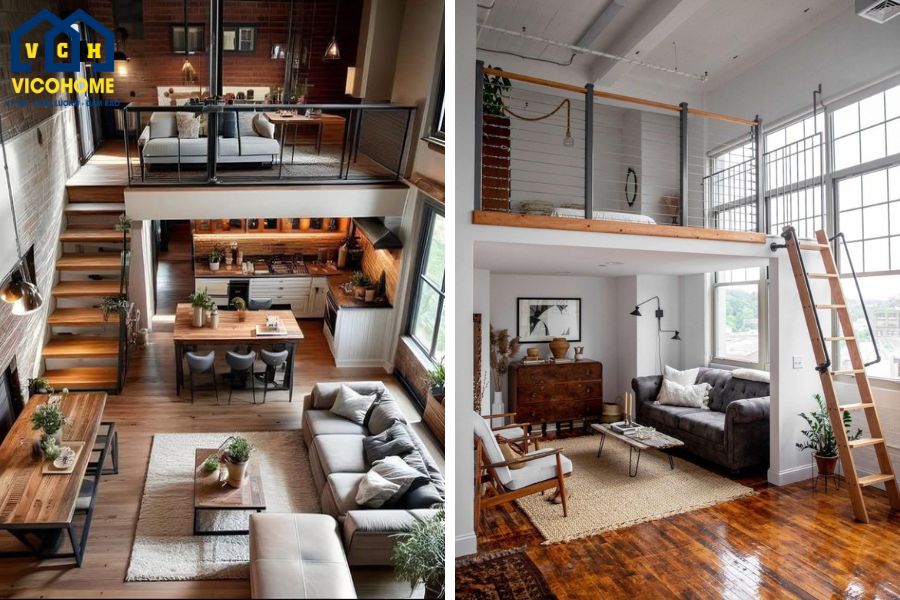 chiều cao nhà có gác lửng