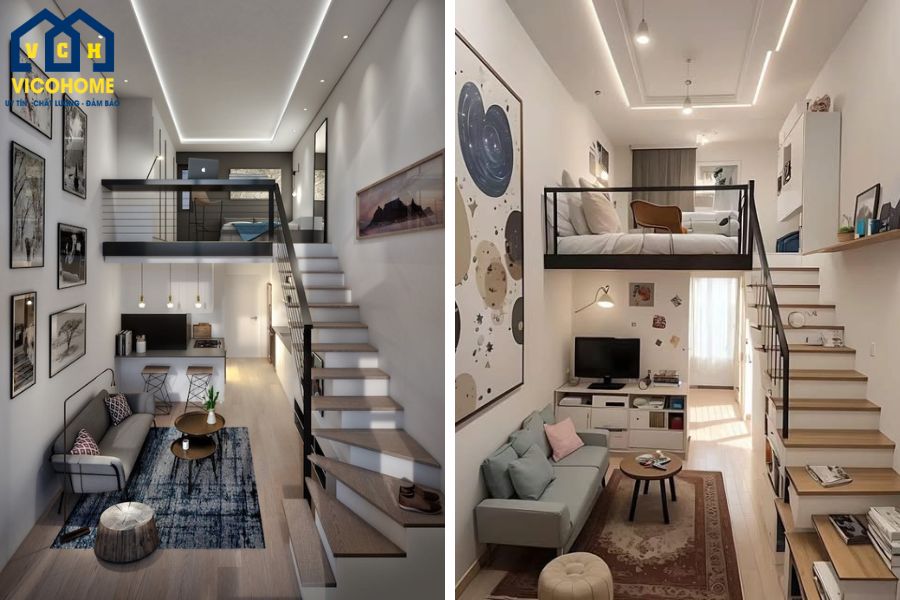 chiều cao nhà gác lửng bao nhiêu