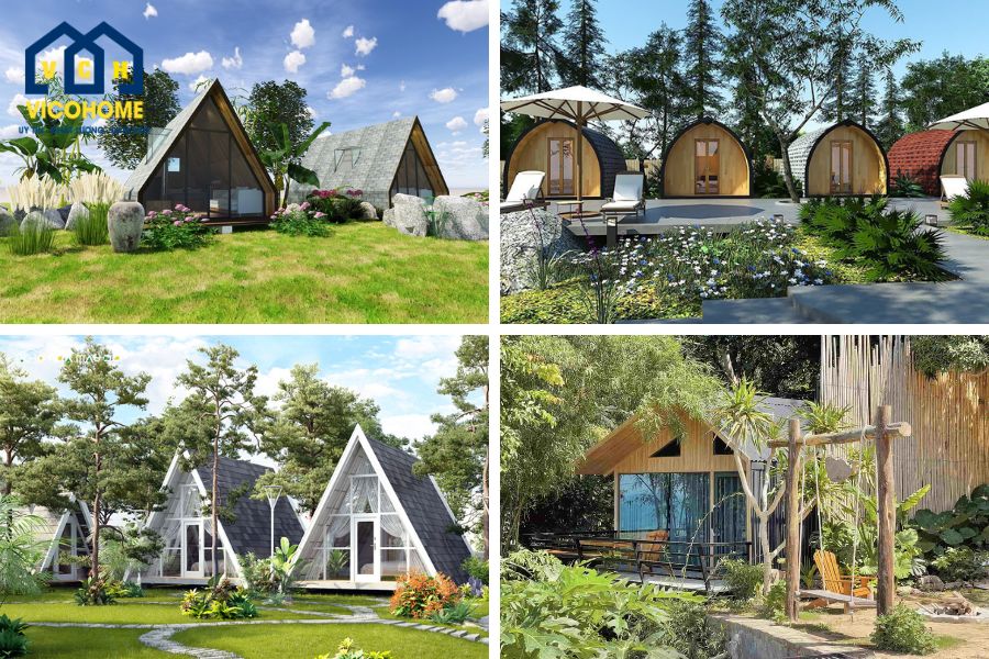 mẫu homestay sân vườn