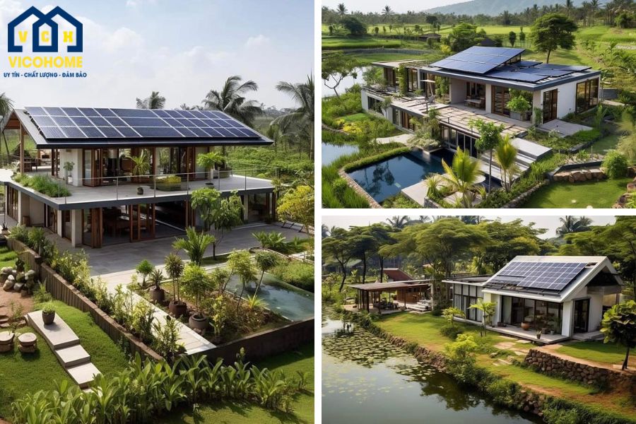 mẫu nhà tiền chế sân vườn