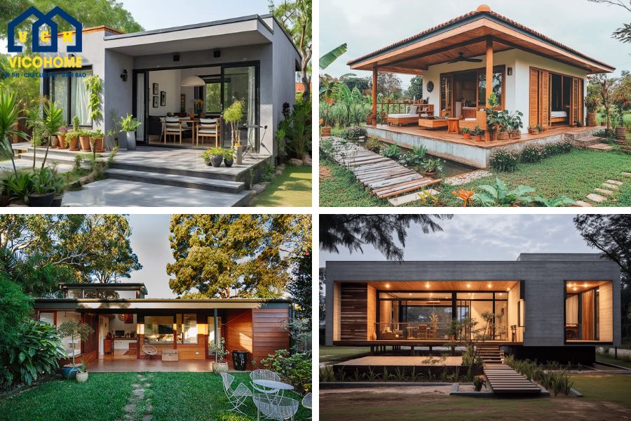 mẫu nhà vườn ở nông thôn