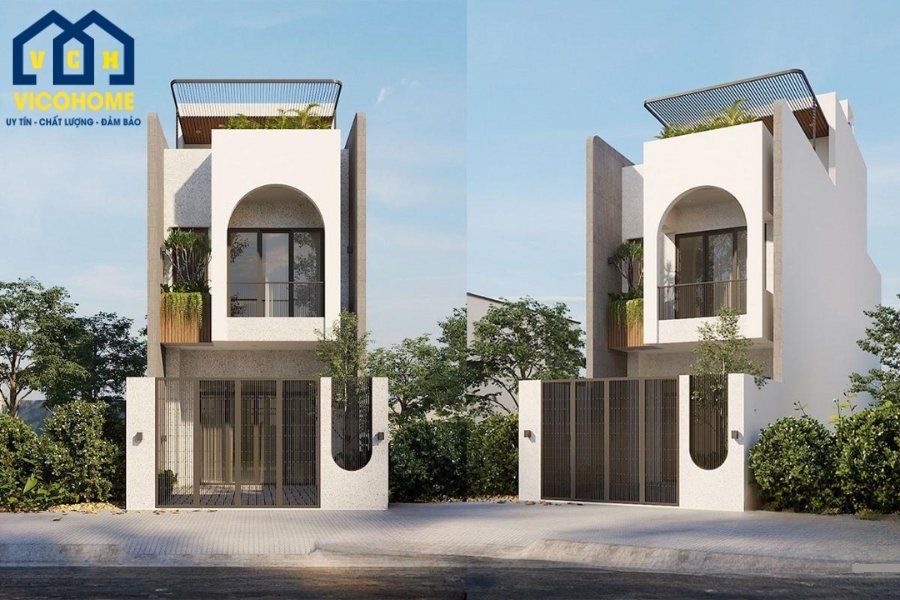 mẫu thiết kế nhà ống 2 tầng 5x20m đơn giản