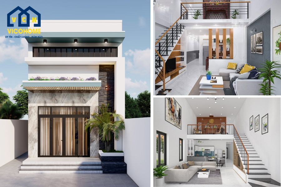 nhà cấp 4 gác lửng