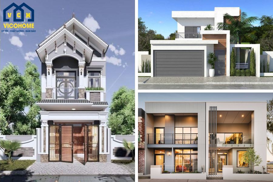 xây nhà ống 2 tầng 5x20