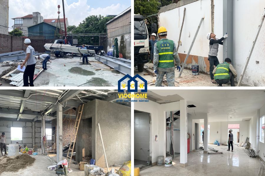 giá xây dựng nhà khung thép 2 tầng
