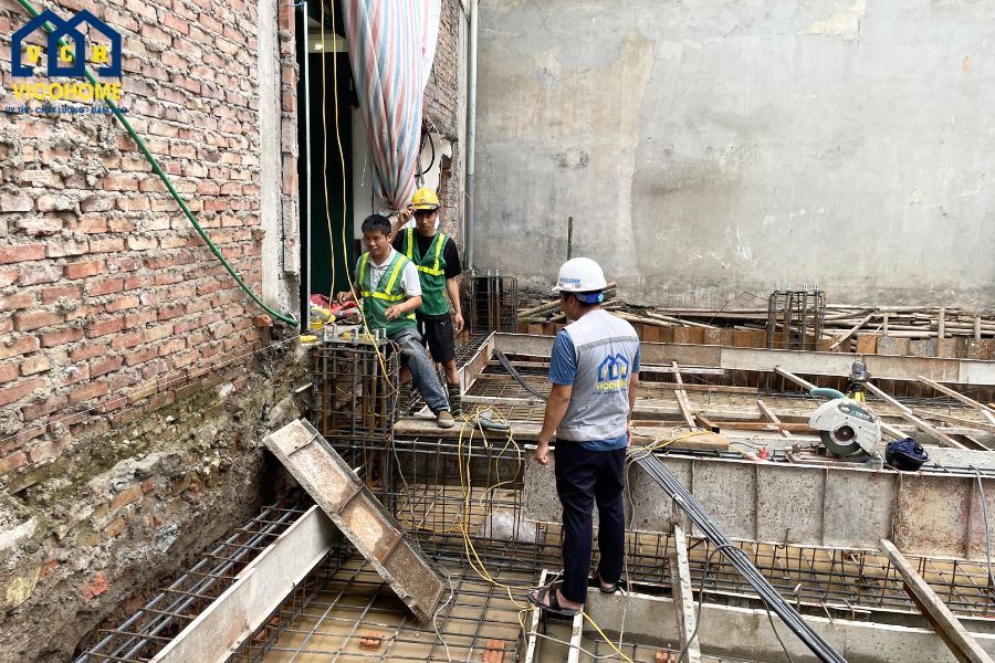 móng nhà khung thép 2 tầng
