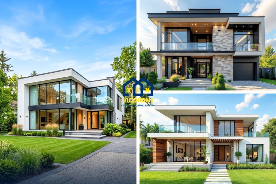 nhà khung thép 2 tầng 100m2