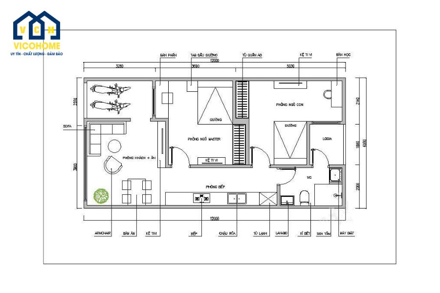 bản vẽ nhà 1 tầng