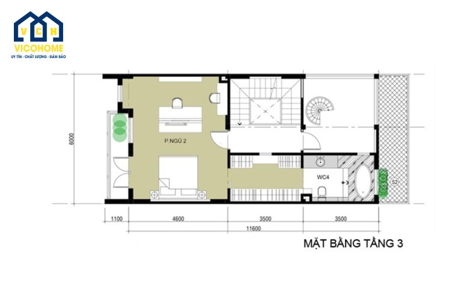 bản vẽ nhà đẹp 3 tầng
