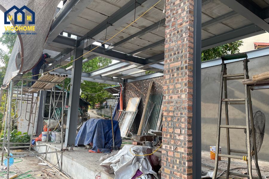báo giá nhà khung thép 2 tầng