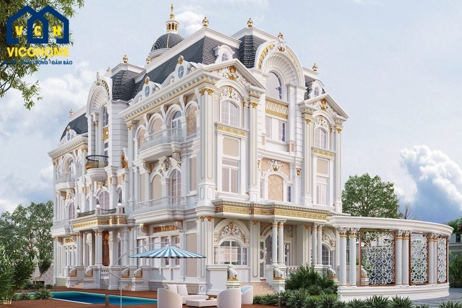 biệt thự 4 tầng