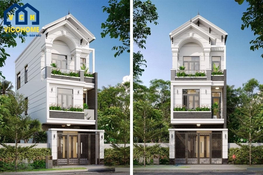 các mẫu nhà 3 tầng đẹp