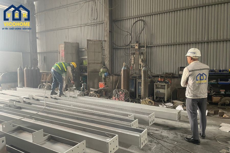 chi phí xây nhà khung thép 1 tầng