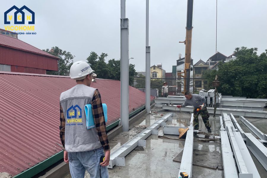 giá xây dựng nhà khung thép 2 tầng