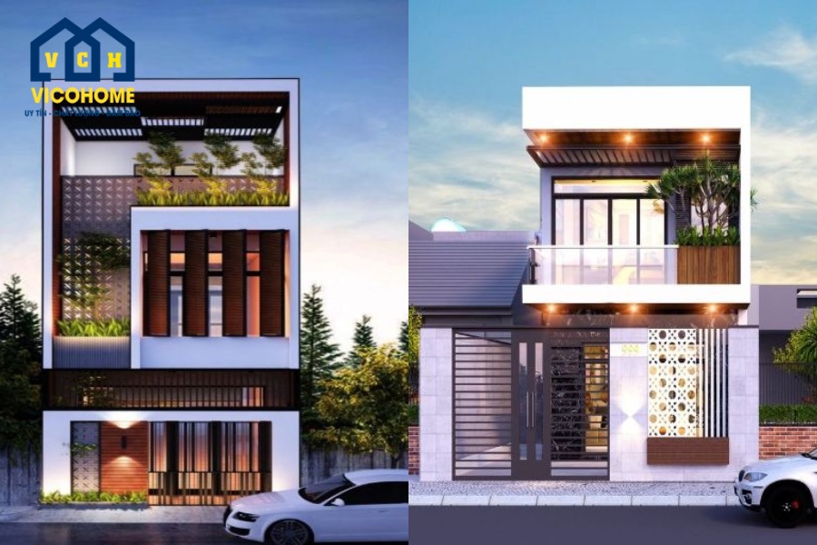 mẫu nhà 2 tầng 6x10m đẹp