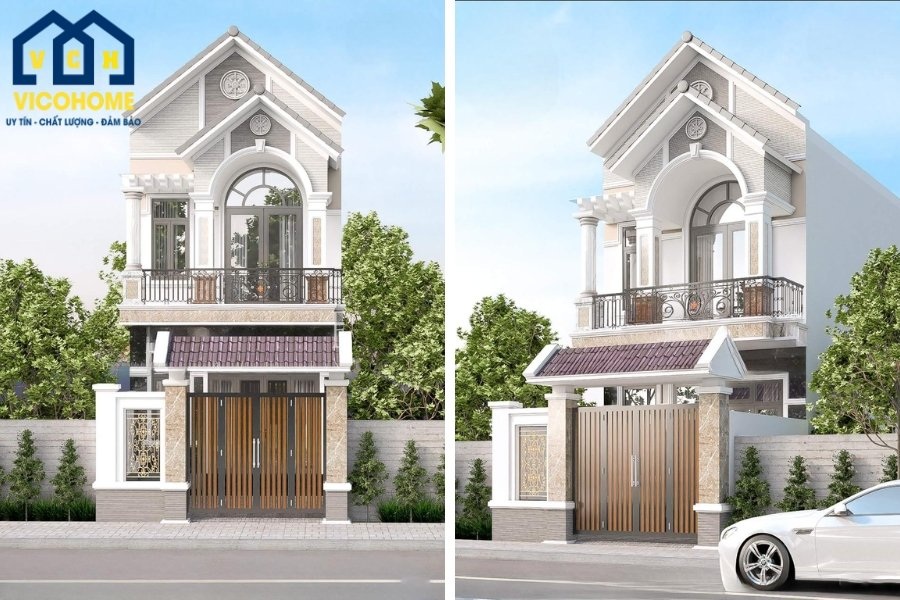 nhà 2 tầng 6m mặt tiền