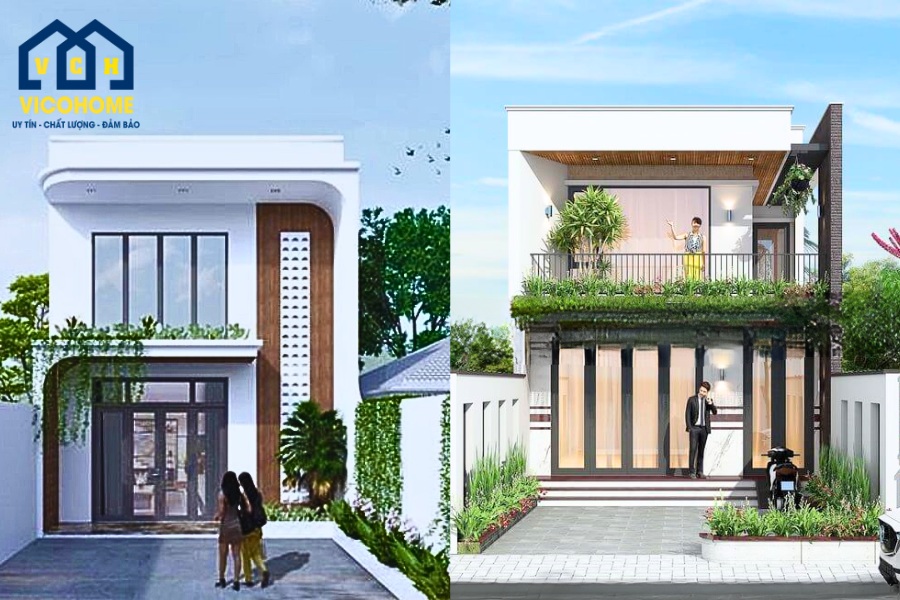 nhà mặt tiền 6m 2 tầng gác lửng