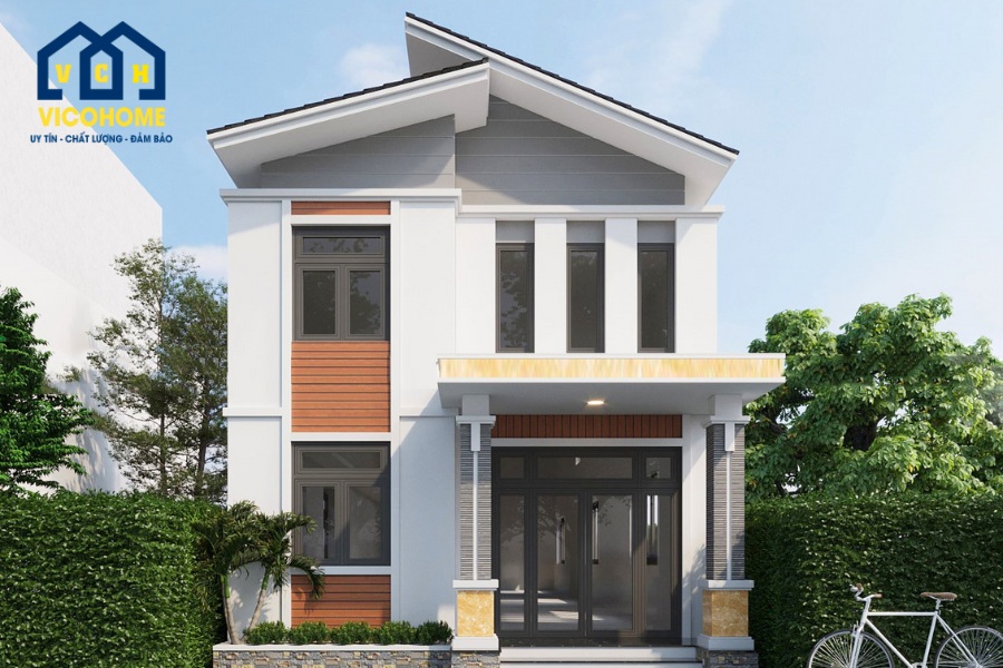 thiết kế nhà 6x7m 2 tầng