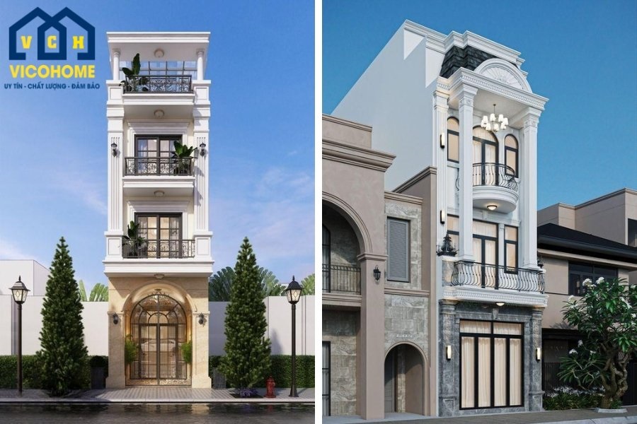 mặt tiền nhà 3 tầng