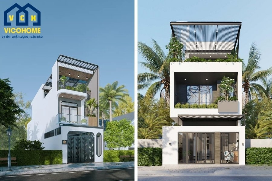 mặt tiền nhà 6m 2 tầng