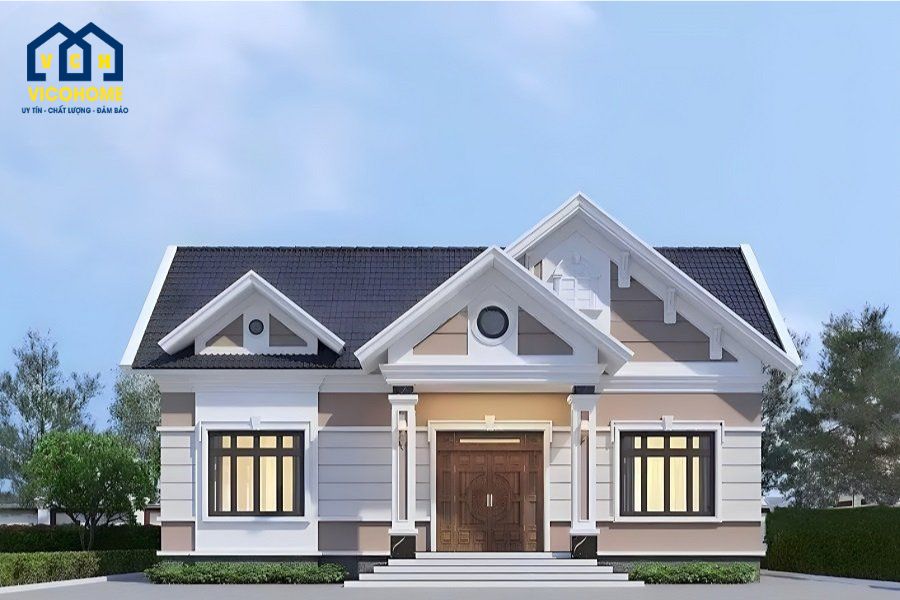 mẫu nhà 1 tầng mái thái