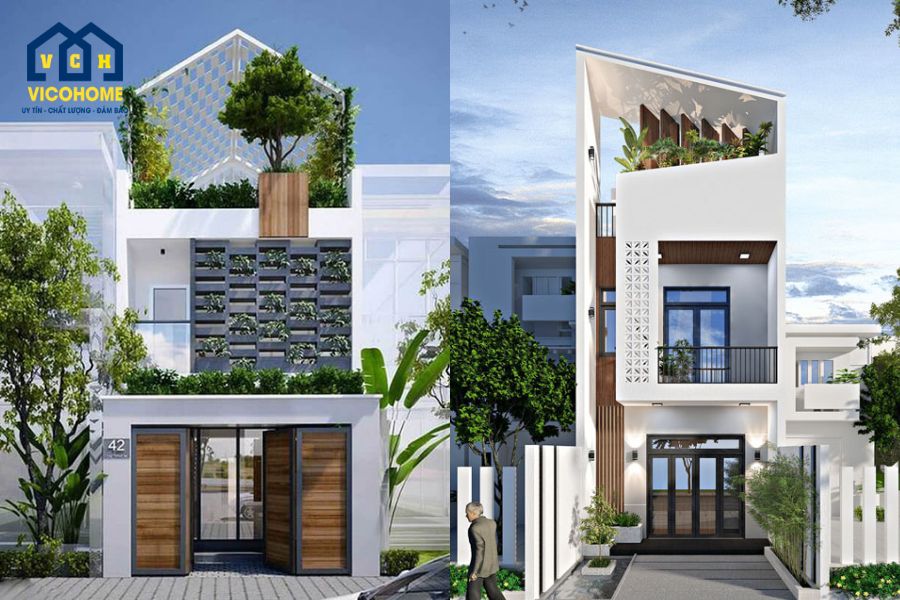 mẫu nhà 2 tầng 40m2