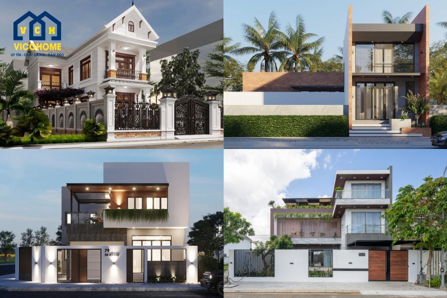 mẫu nhà 2 tầng chữ l