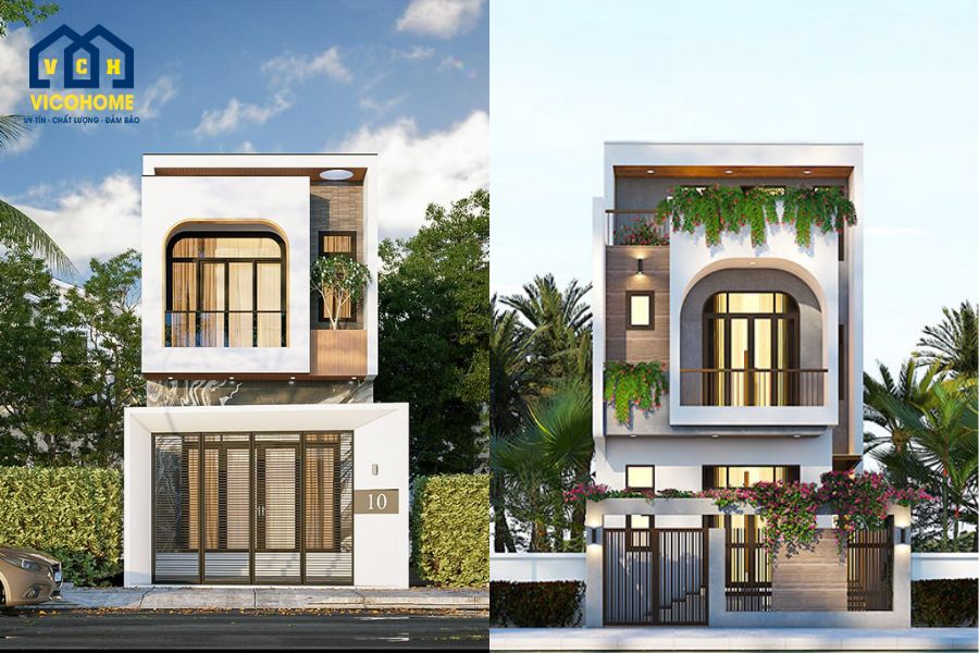 mẫu nhà 2 tầng đẹp giá 1 tỷ