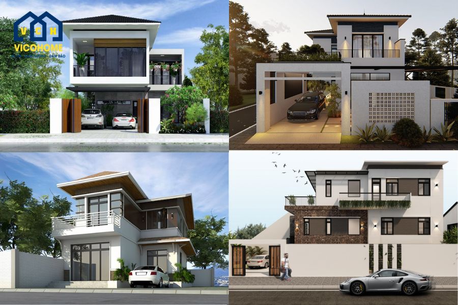 mẫu nhà 2 tầng đẹp giá 2 tỷ