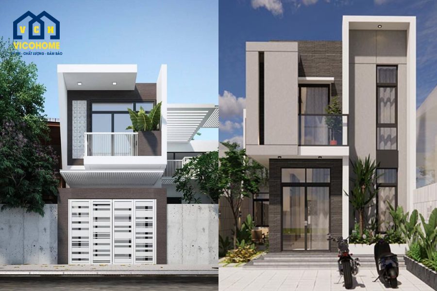 mẫu nhà 2 tầng đẹp giá 800 triệu