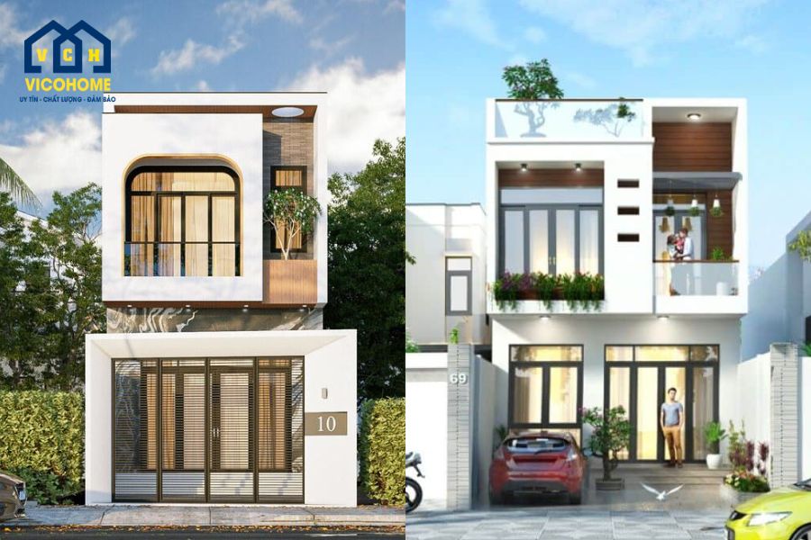 mẫu nhà 2 tầng đẹp