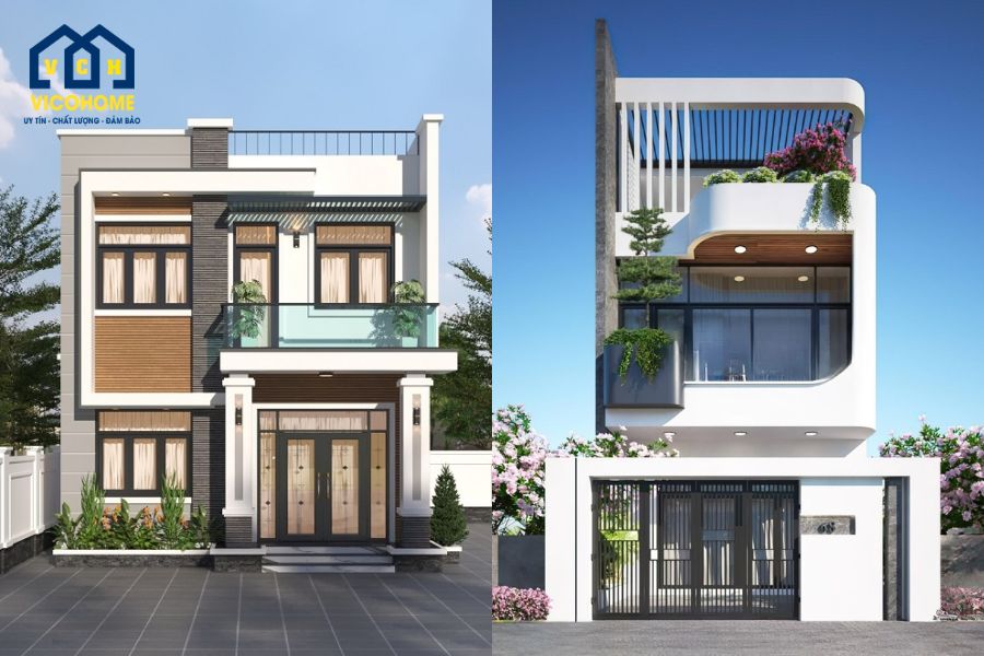 mẫu nhà 2 tầng