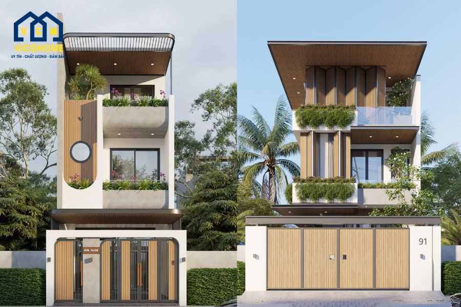 mẫu nhà 3 tầng 4 phòng ngủ