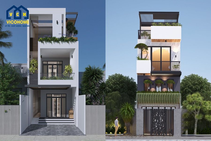 mẫu nhà 3 tầng 5x20