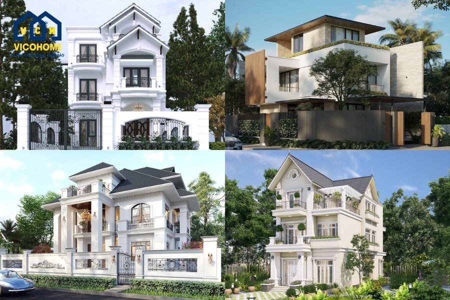 mẫu nhà 3 tầng đẹp ở nông thôn