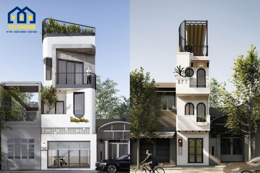 mẫu nhà 30m2 3 tầng