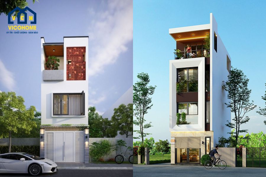 mẫu nhà 4x10m 3 tầng