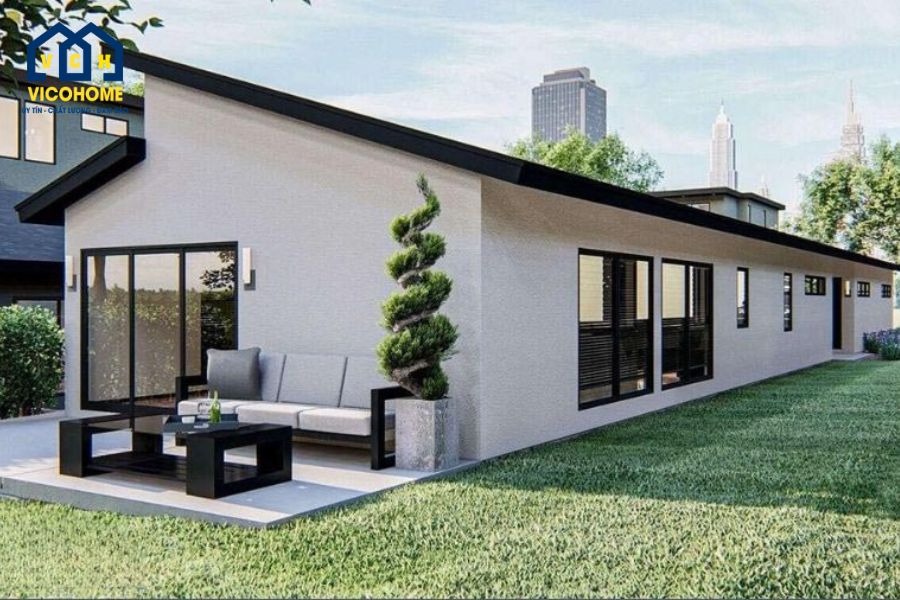 mẫu nhà 5x16m 1 tầng