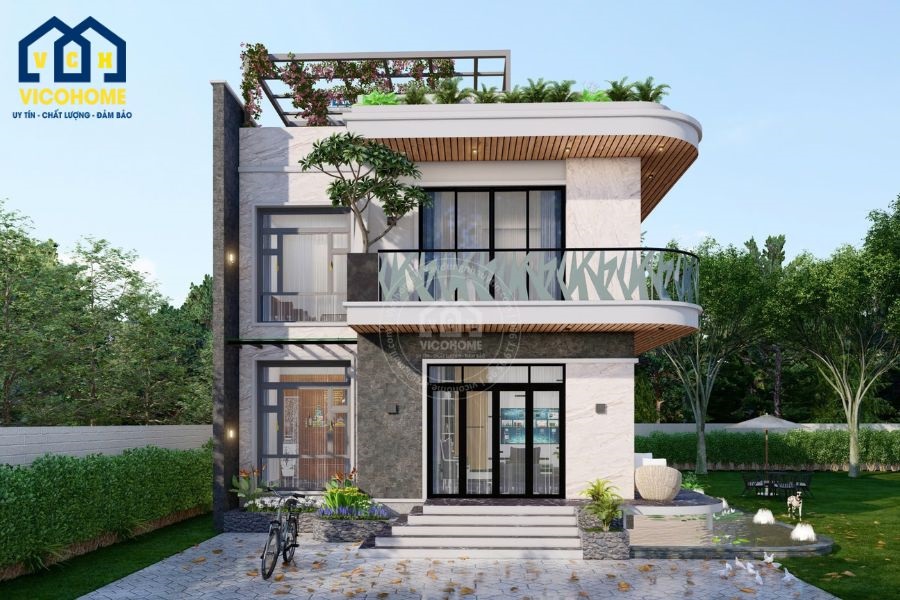 mẫu nhà 7x12m 2 tầng