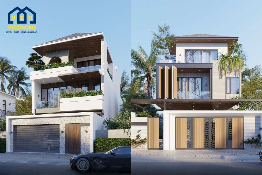 mẫu nhà đẹp 3 tầng