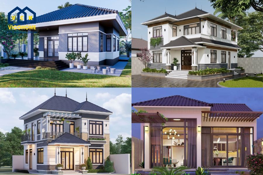 mẫu nhà mái nhật đẹp