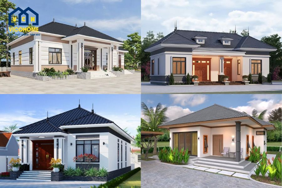 mẫu nhà mái nhật ở nông thôn