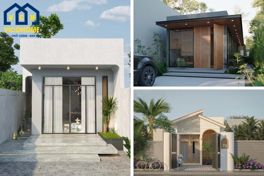 mẫu nhà ống 1 tầng đẹp