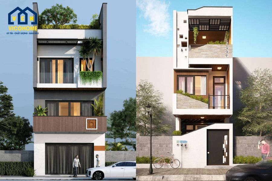 mẫu nhà ống 3 tầng đẹp hiện đại