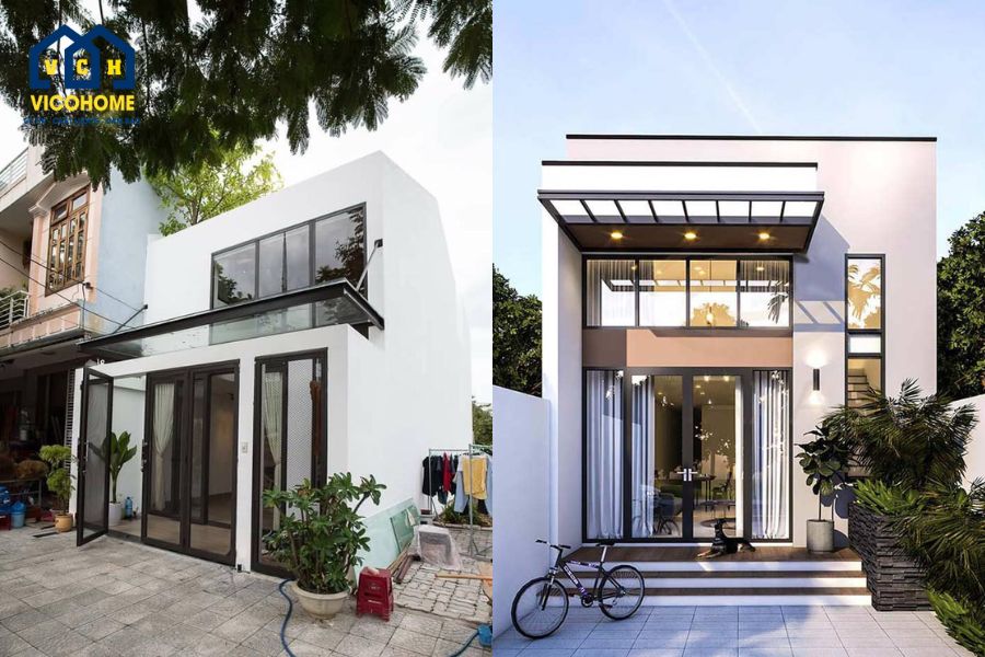 nhà 1 tầng gác lửng
