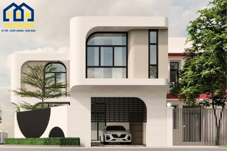 Nhà 2 tầng 8x10m hiện đại