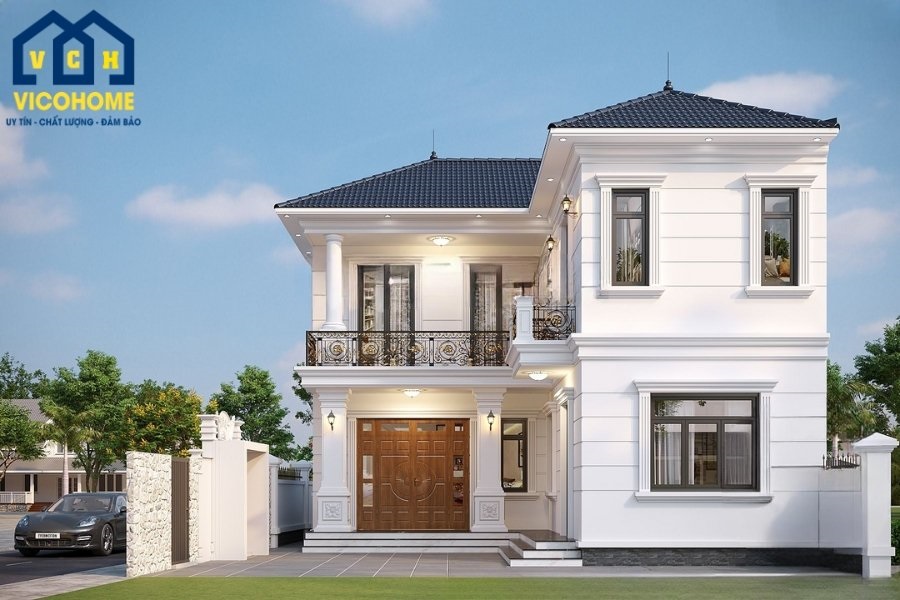 nhà 2 tầng chữ l