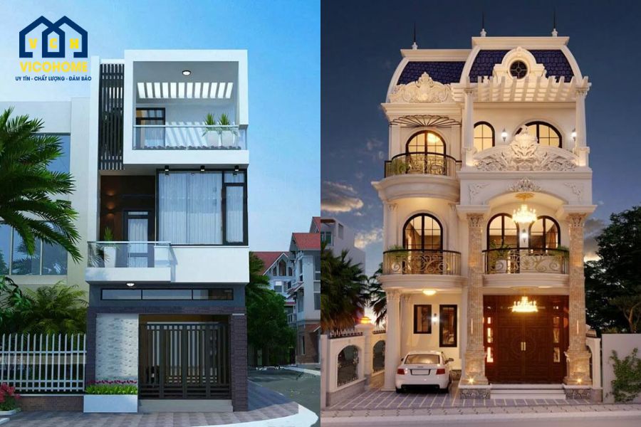 nhà 3 tầng đẹp