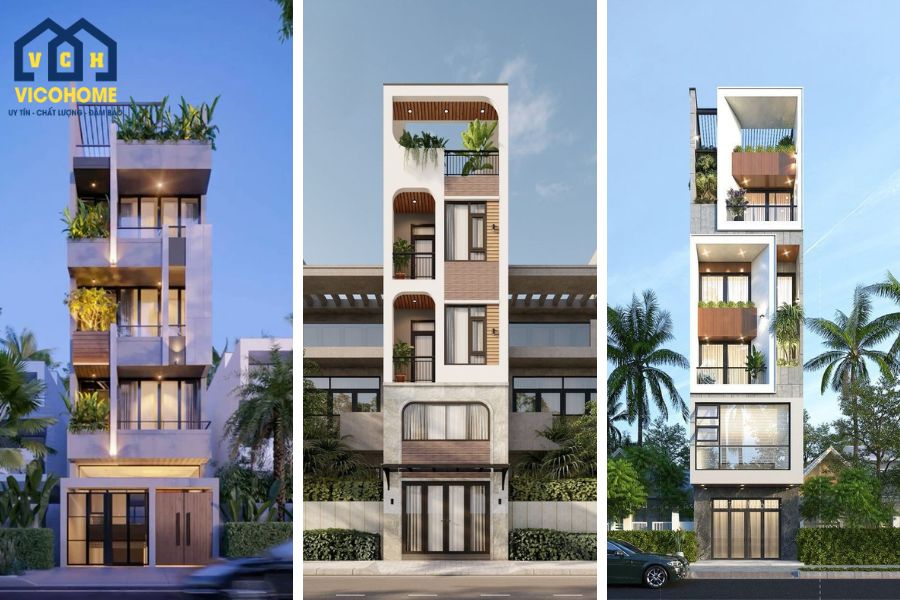 nhà 4 tầng đẹp